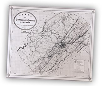 Map of Jefferson County by Herman Schoel